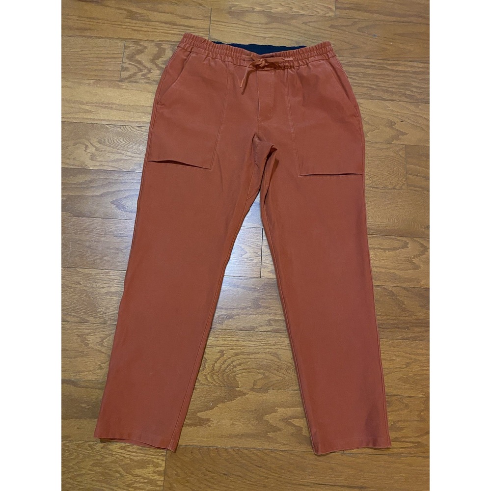 Lululemon Bowline Pants Mens XL Gorpcore Utilitech Drawstring Burnt Orange